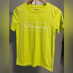 Champion size large boys neon tee